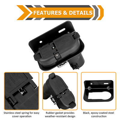 7/4 Way Trailer Connector For Nissan Titan 04-24, Titan XD 16-24 w/factory 7-Way