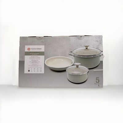 Masterclass Premium Cookware: Mint Green W/ Speckle 5 Pieces