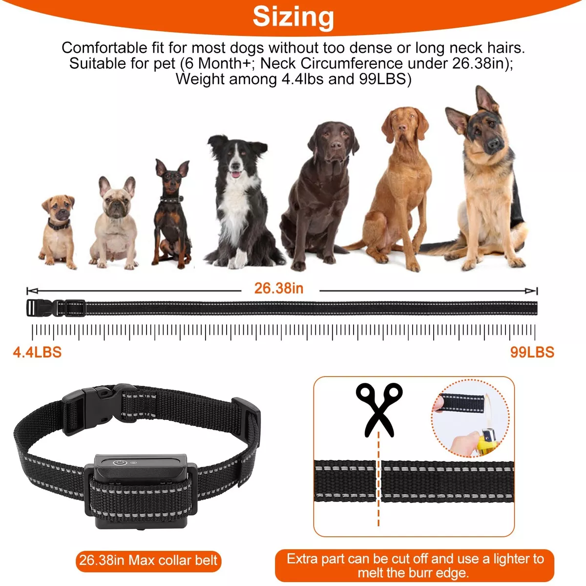 3280FT Dog Training Shock Collar Remote Electric Rechargeable 3