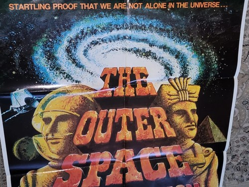 Vintage Outer Space Connection Movie Poster 1975 Ancient Aliens NOS Mint Cond. - Picture 7 of 13
