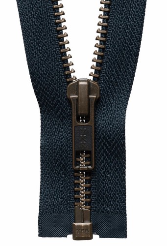 Strong YKK Antique Brass Metal Tooth Open End Zip. Use with Heavy Weight Fabrics - Picture 2 of 13