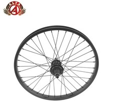 ALTA 20" BMX Rear Wheel 9T Driver 36H Black Double Wall 14mm Axle Sealed Hub.