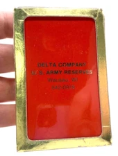 Delta Company U.S. Army Reserves Playing Cards Deck NEW Vintage Wausau Wisconsin