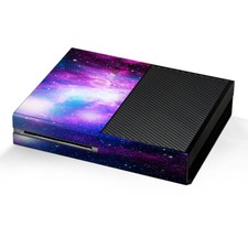 Xbox One Console Skins Decal Wrap ONLY - stars galaxy red blue purple gasses