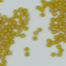 V5 16 *** 50 perles verre de Bohême 5 mm JAUNE