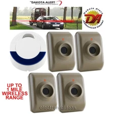 DAKOTA ALERT DCMA-4000 WIRELESS MOTION DRIVEWAY SECURITY ALARM - 4 SENSORS - NEW
