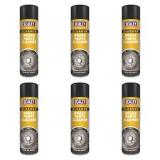  Sealey Brake Parts Cleaner Quick Drying 500ml Pack of 6 - SCS011