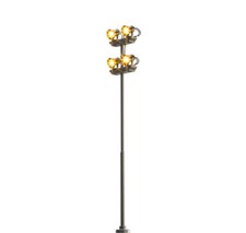 BRAWA 84152 HO Scale Street Lamp With Four Adjustable Lights Height 121 Mm 