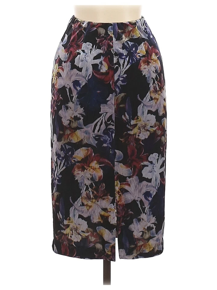 Catherine Malandrino Midi Skirt Womens XS Multicolor Floral Print - Image 2 of 2