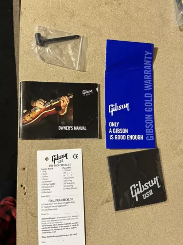 Gibson 2007 ROBOT Blank Warranty Checklist Manual Cloth Truss Tool Les Paul SG