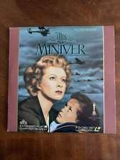 MRS. MINIVER 2-Laserdisc LD SET VERY EXCELLENT CONDITION GREAT FILM