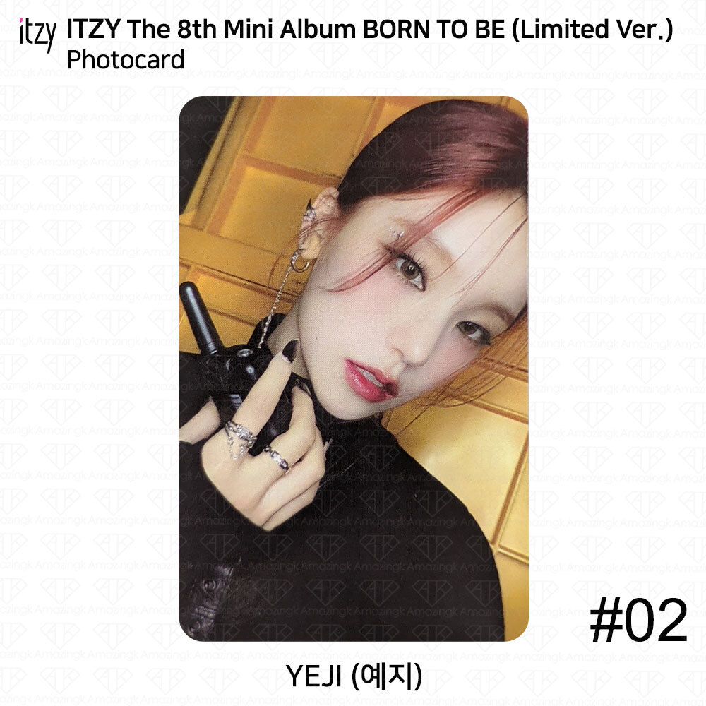 ITZY The 8th Mini Album Born To Be Limited Ver Photocard 2cut Film