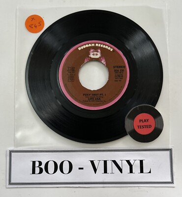 Life U.S.A. - Foxy Trot PT. I & II, 7'' Soul Funk Vinyl Record Buddah Excellent