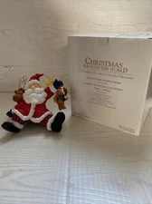 House Of Lloyd Christmas Around The World Santa Teddy Bear Moose Stocking Hanger