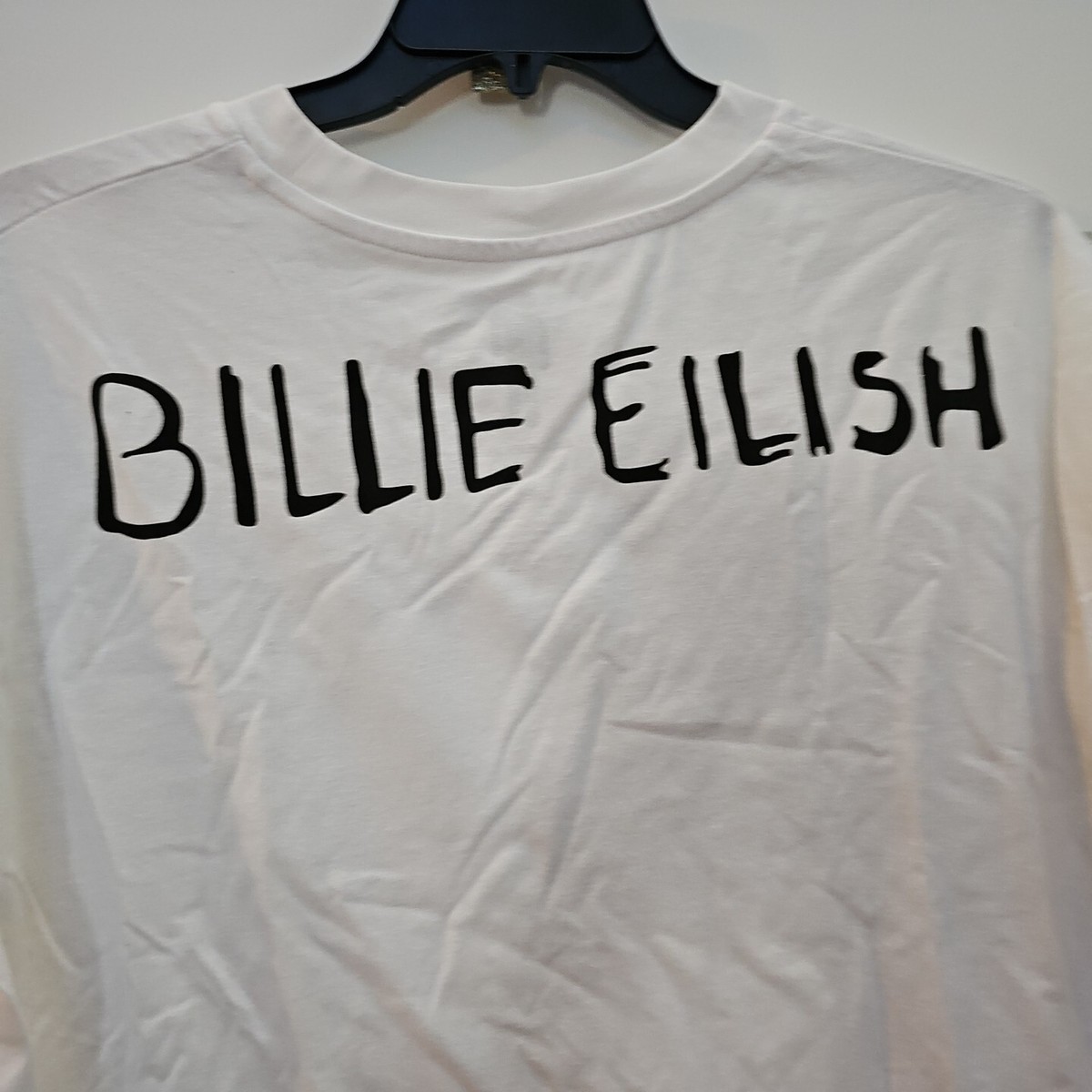 Billie Eilish White T-Shirt - Oversize LONG OS OFFICIAL | eBay