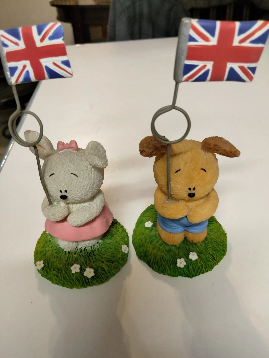 Hip 'n' Hop brand 80's Resin Brit Bunny Figurinesphoto holders -  Collectibles | eBay