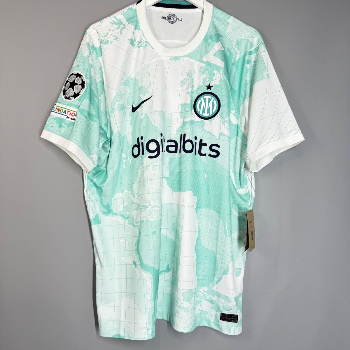 インテル・ミラノ BARELLA 23 ホーム アウェイ　オーセンティック NWT INTER MILAN 2022 2023 AWAY FOOTBALL SHIRT JERSEY MAGLIA #23