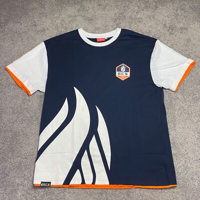 ECS Esports Championship Series Shirt Mens XL Blue Graphic Gaming CS GO Tee