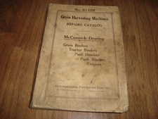 International Harvester Grain Harvesting Machines Repair Catalog 83-GM