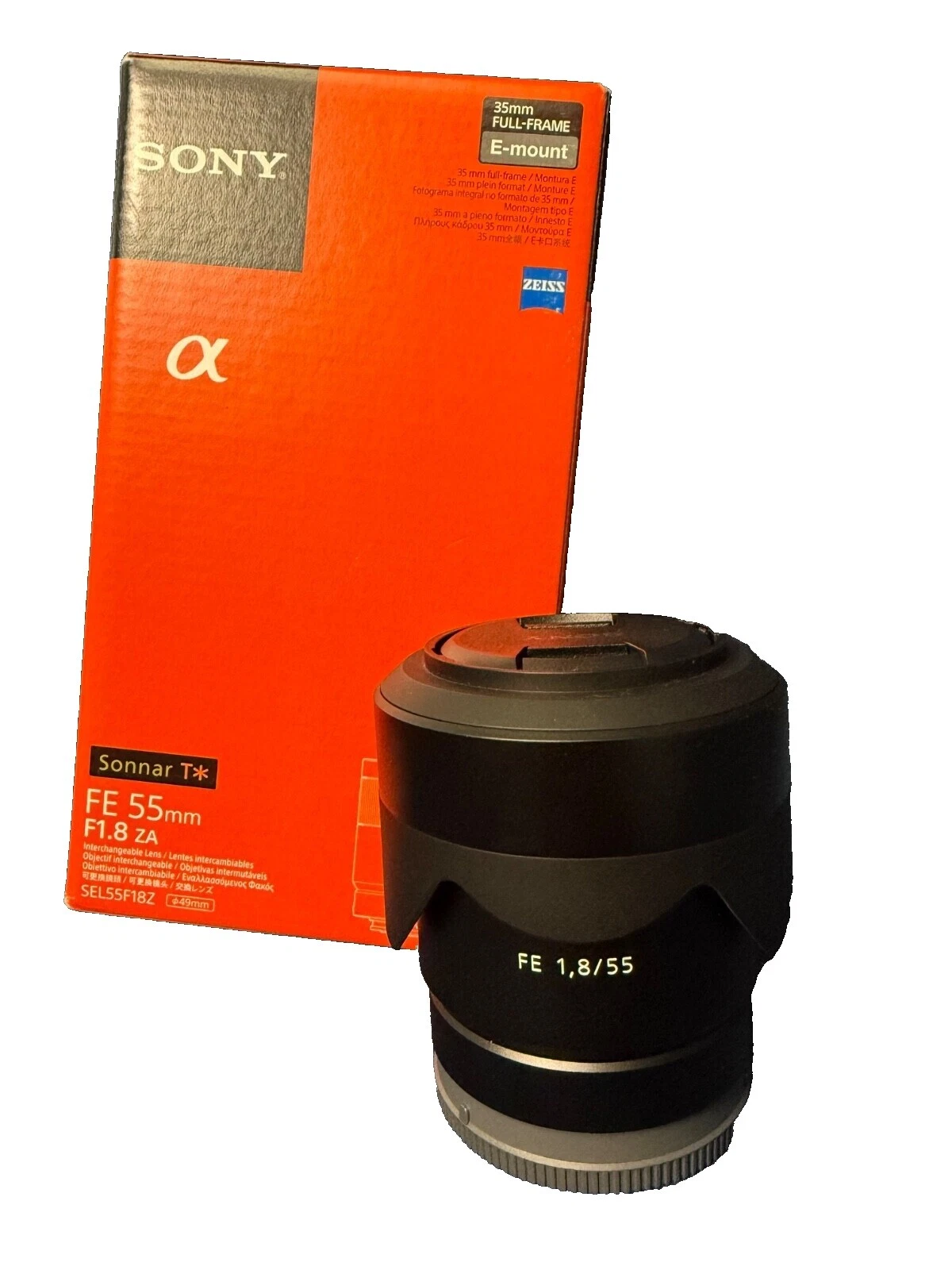 ZEISS Sonnar T* Camera Lenses E mount 55mm Focal