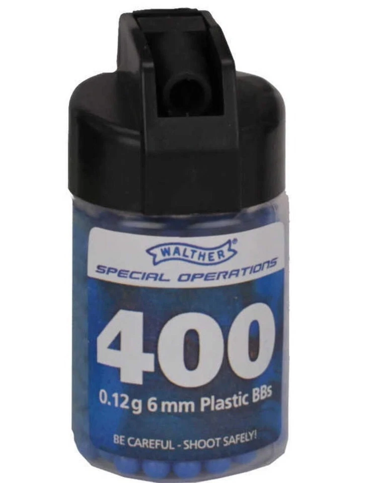 Восстановленный страйкбол лицензированный Walther PPQ черный и желтовато-коричневый пружинный пистолет набор - Изображение 4 из 4