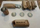 Kennedy Half S Proof Rolls Clad Circulated 5 Roll Lot $50 Fv 1971-unknown