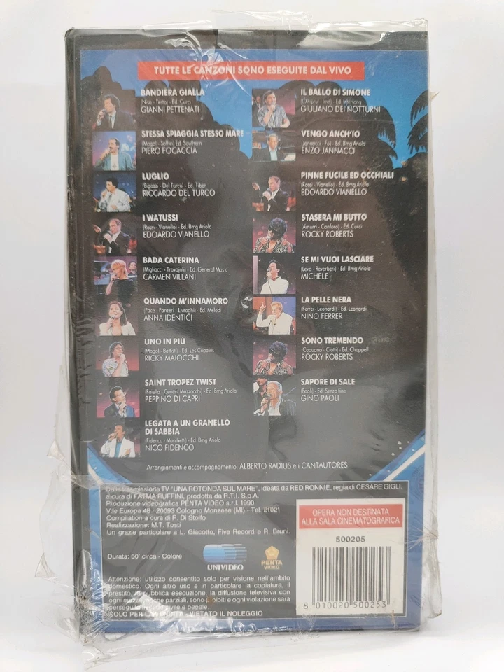 UNA ROTONDA SUL MARE SHOW TV 1989 VHS VIDEO Canale 5 Sapore Sale Penta Univideo - Immagine 3 di 4