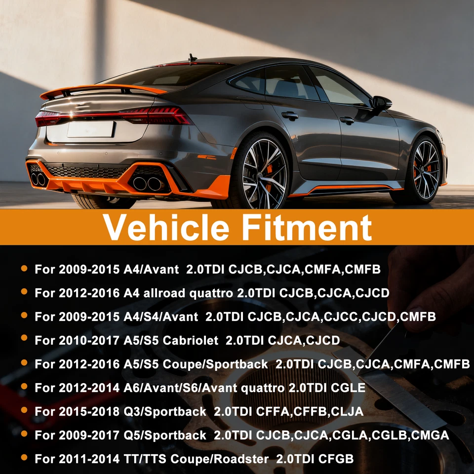 Cylinder Block Set STD Fit For 2010-20 VW Amarok Passat 2.0L Diesel CDB CDC CNE - Image 3 of 4