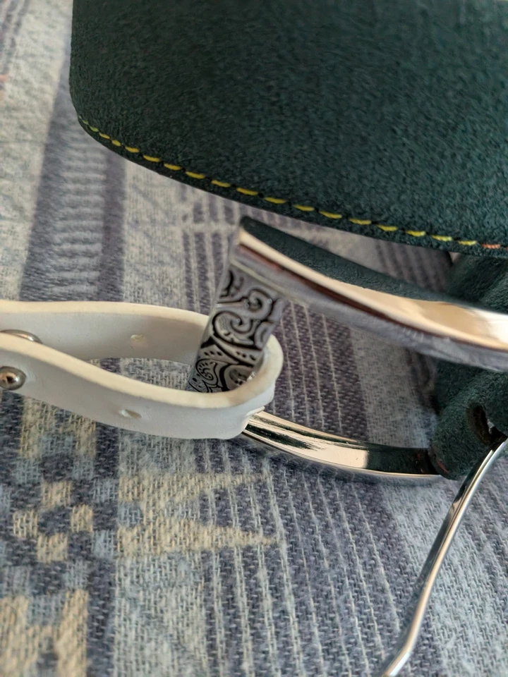 Cinturón Conlan de gamuza Robert Graham para hombre talla 32 verde azulado Foto 2 de 4