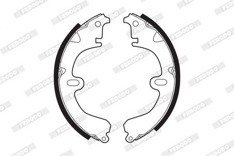 FERODO FSB241 Juego de zapatas de freno freno de tambor trasero para RENAULT 19 I caja (S53) - Imagen 2 de 4