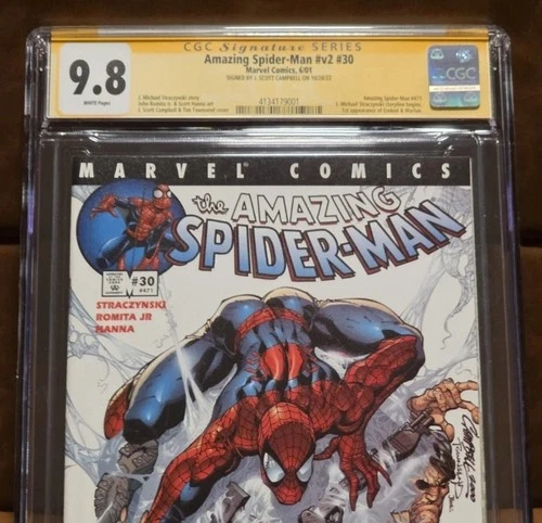 Amazing Spider-Man V2 Vol 2 30 2001 CGC 9.8 SS SIGNED JSC 1st App Morlun Ezekiel