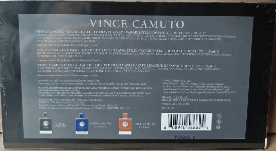 Vince Camuto Eau De Toillete Travel Spray Set Of 3*0 6 Oz - Image 2 of 2