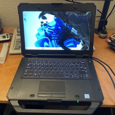 Dell Latitude 5424 Rugged i7-8650U AMD RX540 512gb SSD 16GB RAM Win 11 CRACKED