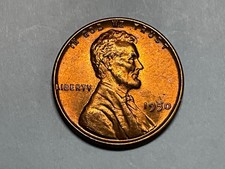 1950 P Lincoln Wheat Cent Lots Of Luster But Spots On Reverse 1