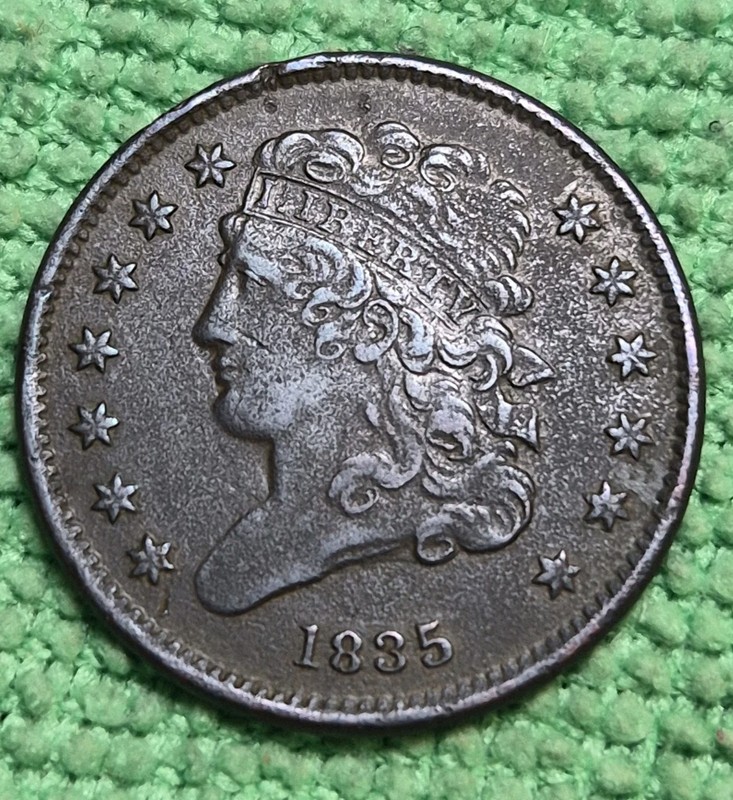1835 Classic Head Half Cent Really Nice Coin