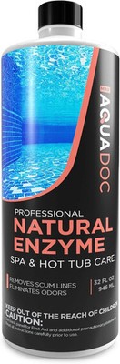 AquaDoc Spa Enzyme Water Treatment - 32oz Natural Hot Tub Enzyme Cleaner & Clari