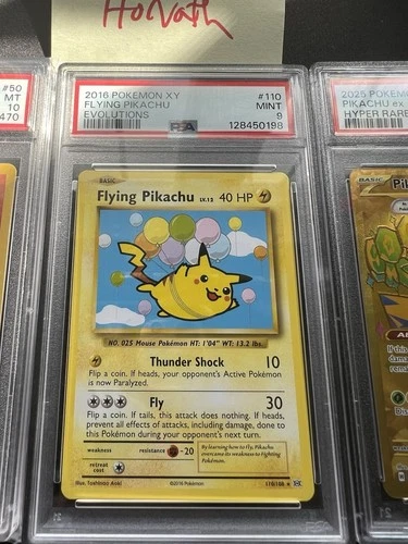 Pokémon Flying Pikachu Evolutions 110/108 Secret Rare PSA 9 2016