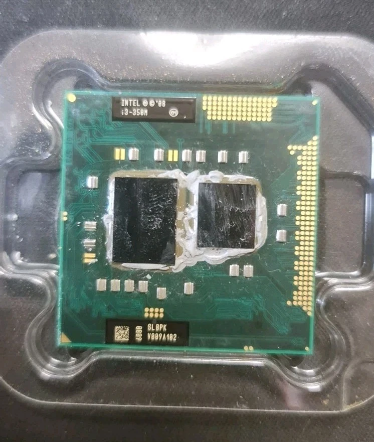 CPU Processore Intel Core i3-350M SLBPK SOCKET G1 per LAPTOP NOTEBOOK PORTATILI - Immagine 2 di 3