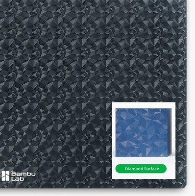Bambu Lab Ersatz Oberfläche Diamant Effekt Bauplatte für A1 Mini 1 Stück - FAP022