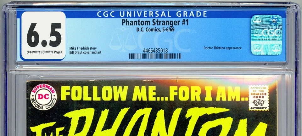 PHANTOM STRANGER #1 CGC 6.5 MIKE FRIEDRICH STORY BILL DRAUT COVER 1ST PRINT 1969 - Image 2 of 4