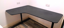 Ikea BEKANT DESK, BLACK WITH HEIGHT ADJUSTABLE LEGS, CABLE TIDY