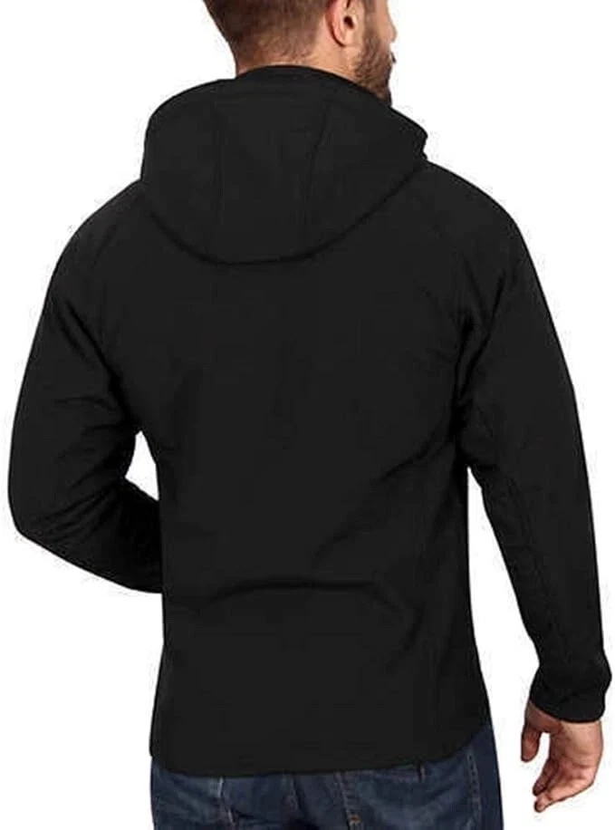 Kirkland Men's Fleece Lined Softshell Detachable Hood Jacket (BLACK EMBO XL) NWT - Image 4 of 4