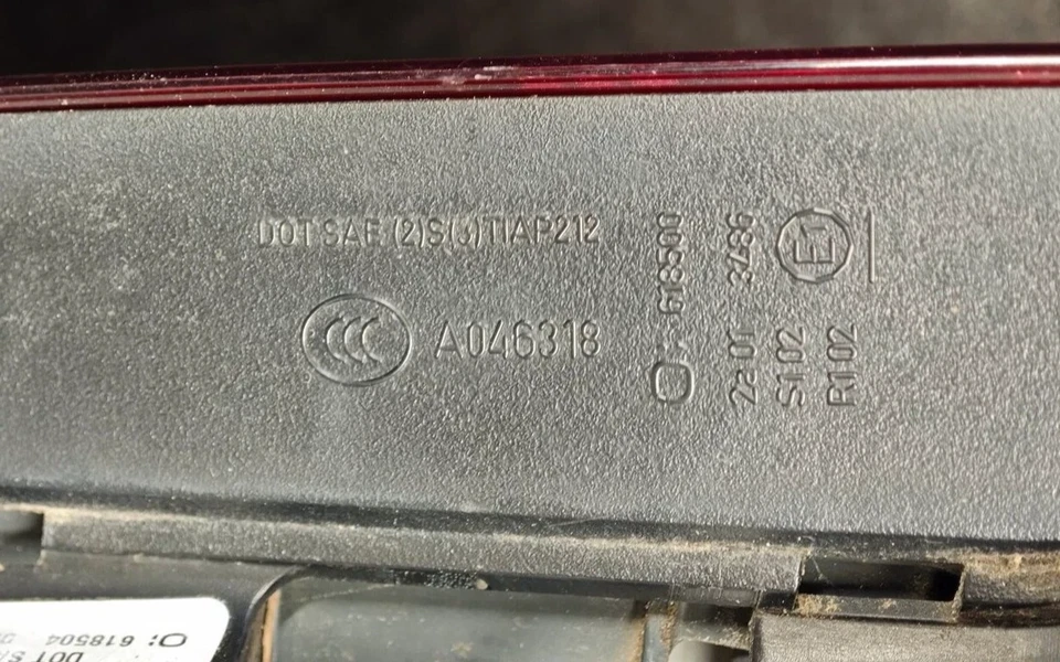 Lámpara de luz trasera exterior lado pasajero derecho BMW 328i GT Xdrive F34 14-16 OEM Foto 2 de 4