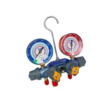 Yellow Jacket 49974 A2L 4-Valve Titan Charging Manifold for R32/454B/410A