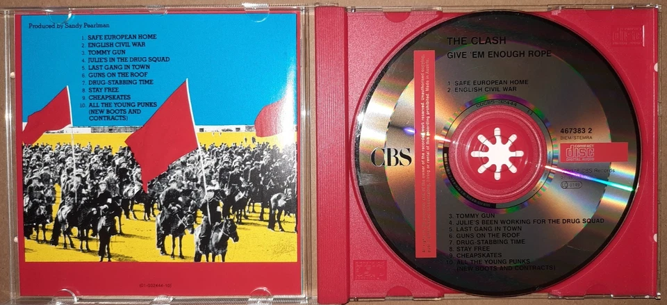 THE CLASH - GIVE 'EM ENOUGH ROPE / CD / 1990 / CBS / 1978 RE-ISSUE - Bild 3 von 3