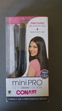 Conair Mini PRO Travel 1/2 Ceramic Hair Straightener Flat Iron Dual Voltage