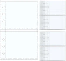 A6 Sheet Protectors for 6 Ring Binder, 20 Sheets Clear Page Protectors Plastic P