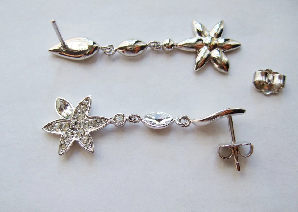 Morellato, Dangle Flower Earrings with Crystals - Image 4 of 4