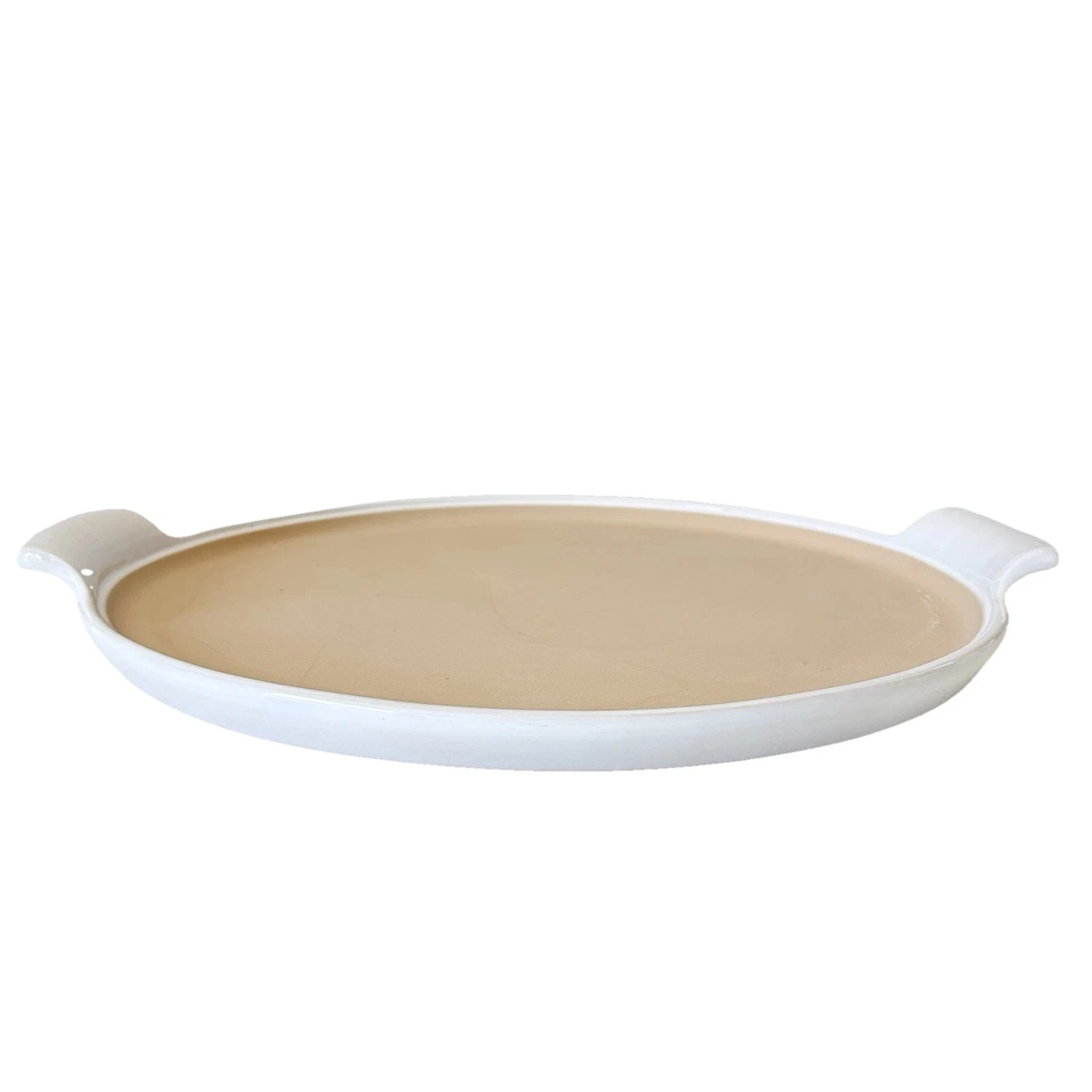 Pampered Chef 15” Large Round Pizza Baking Stone Stone with Handles
Opens in a new window or tab