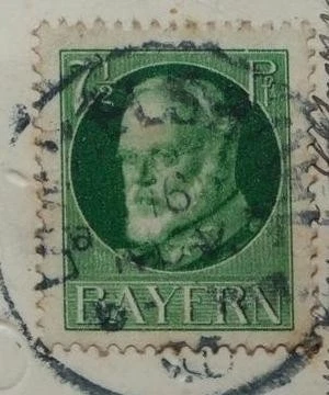Heil und Sieg Unsern Waffen Marine Kanonen Anker Wappen 1916 Bayern gel. AK WWI - Bild 3 von 4
